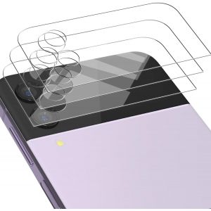 Kal-Verre Trempé Pour Samsung Galaxy Z Flip 4 Protection D'écran. Hd Clair, 9h Anti-Rayures, 3 Pièces Galaxy Z Flip 4 Verre Trempé Extern Protection D'écrane D'objectif. Pour Z Flip 4 Protecteur - Neuf