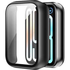 Kalanka-Coque Pour Xiaomi Smart Band 9 Pro Étui De Protection En Verre, Résistant Aux Rayures Pour Xiaomi Smart Band 9 Pro Etui - Noir - Neuf