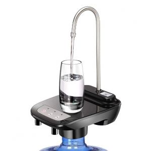 Pompe à eau pour bouteille avec port USB - Pompe électrique de 5 gallons - Distributeur d'eau en bouteille portable universel pour la maison, la cuisine, le bureau et le camping (Noir) - Neuf