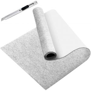Feutrine Autocollante Gris Clair-40 * 200 Cm Tissu-Feutre,Épaisseur 2 Mm Feutrine Adhésive Pour Doublure De Boîte,Cadre Photo,Pied De Chaise,Diy,Halloween,Voiture(1 Rouleau Feutrine) - Neuf