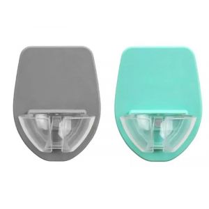 Lot De 2 Porte-Verres &Agrave; Vin Pour Salle De Bain Et Douche - Gris Et Vert - Neuf