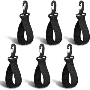 Letnerny-6pcs Sangle Clipser Kayak Attache, Nylon Accessoires Pour Pagaie De Kayak Gardien De Pagaie De Bateau Accessoires De Planche &Agrave; Pagaie Accessoires De Kayak Gonflable (Noir) - Neuf