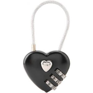 En Forme de coeur Casier Cadenas à 3 Chiffres de la Combinaison de Code - Neuf