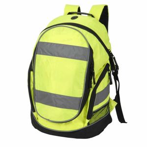 Sac &agrave; dos haute visibilit&eacute; - s&eacute;curit&eacute; SH8001 - jaune fluo - Neuf