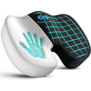 SUBZONAL-Coussin de Si&egrave;ge M&eacute;moire de Forme &iquest; Coussin Ergonomique Assise pour Chaise Bureau - pour Voiture Conducteur et Maison &iquest; avec Housse Lavable et Base Antid&eacute;rapante - Neuf