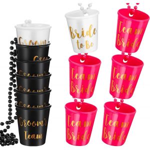 Checarzhn--No1-12 Collier Bachelorette, Collier Team Bride, Collier Marié Équipe, Collier Bachelorette Party, Convient Pour Les Décorations Individuelles De Mariage Et De Douche Nuptiale - Neuf
