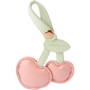 KAL-Porte-Clés Cerise, Porte-Clés En Cuir Pu En Forme De Cerise Porte-Clés Mignon En Forme De Sac À Fruits Accessoires De Suspension De Sac À Main Pour Portefeuilles Sacs Pour Femmes - Neuf