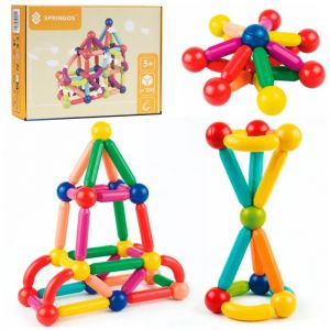 Springos&reg; Jeu de construction magn&eacute;tique enfants 100 pi&egrave;ces - Neuf