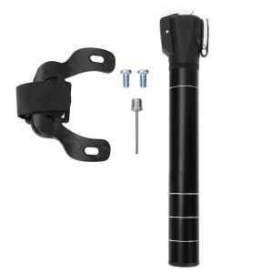 Pompe A Air Portable Compacte Pour Velo, Gonfleur De Velo En Alliage D'aluminium Avec Kit De Montage Sur Cadre - Neuf