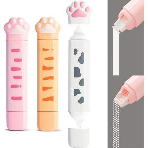 Rouleau Adhésif 2 En 1 Avec Ruban Correcteur Et Ruban Adhésif Double Face,Esthétique Mignon,Pour L'école,La Maison Et Les Fournitures De Bureau - Neuf