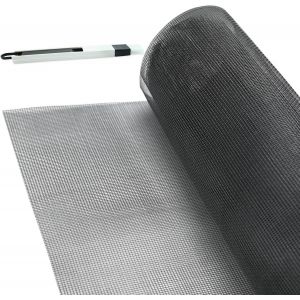 Maa-Rouleau Moustiquaire Noire,Toile Moustiquaire 150 X 200 Cm, Filet Moustiquaire, Moustiquaire Découpable, Diy Moustiquaire Sur Mesure Utilisée Sur Une Fenêtre, Porche, Piscine Und Porche - Neuf