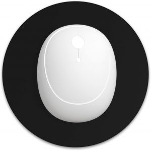 JGD-Petit Tapis de Souris Rond en Caoutchouc textur&eacute; de qualit&eacute; sup&eacute;rieure, antid&eacute;rapant, Portable et Lavable pour Ordinateur Portable sans Fil, Plateau de Clavier, pour Jeux, Travail, Bureau - Neuf