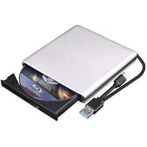 Lecteur Dvd Blu-Ray Externe 3d, Usb 3.0 Et Type-C Lecteur Cd Dvd Blu-Ray Lecteur Blu-Ray Optique Portable Mince - Neuf