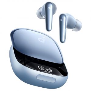 Anker Liberty 4 Pro Casque True Wireless Stereo (TWS) Ecouteurs Appels/Musique/Sport/Au quotidien USB Type-C Bluetooth Bleu clair - Neuf