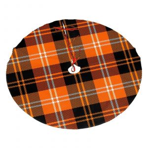 Jupe de sapin de No&euml;l &eacute;cossaise &agrave; carreaux tartan Halloween (9), douce et amusante, pour une d&eacute;coration de No&euml;l champ&ecirc;tre de 76 cm (30 pouces). - Neuf
