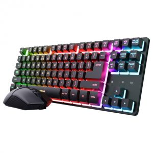 Trust GXT 832 Thado Pack clavier souris Gaming RF sans fil QWERTY Italien Noir - Neuf