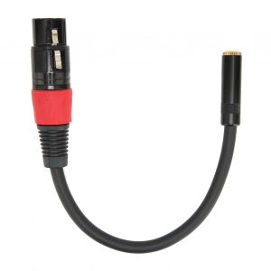 Cable convertisseur mini-jack 3,5 mm vers XLR femelle, cable professionnel pour microphone, appareil photo, ordinateur, XLR femelle vers 3,5 mm femelle, 1 m - Neuf