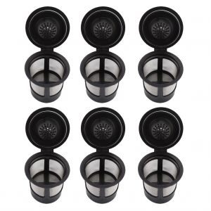 HJLIAN Filtres a cafe rechargeables et reutilisables en plastique et acier inoxydable 304 (6 pieces) - Neuf