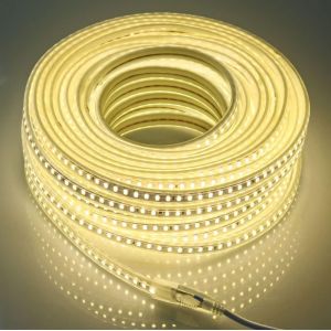 6 Metres Blanc Froid IP67 LED Bande Flexible AC 220 V 5730 Bande Avec Clips de montage pour salle a manger armoire de chambre a coucher interieure (Blanc Froid, 6) - Neuf