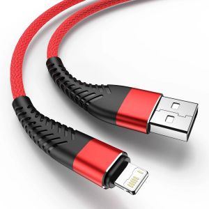 C&acirc;ble De Chargeur De Donn&eacute;es Usb Type A &Agrave; L,Pour Iphone 6 7 8 Plus 10 11 12 13 14 Pro Maxxxr Se,Charge Rapide 1/2/3 M&egrave;tres De Long 25Cm Court.Rouge.0.25 M - Neuf
