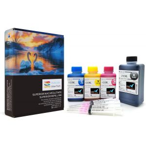 Kit D'Encre De Recharge 550 Ml Compatible Hp 301 / 301Xl &iquest; Pour Hp Deskjet 1010, 1510, 2620, 2622, Officejet 4630, 4632, 4636, Envy 5530 &iquest; Noir, Cyan, Magenta, Jaune Avec Outils[ENC942338] - Neuf