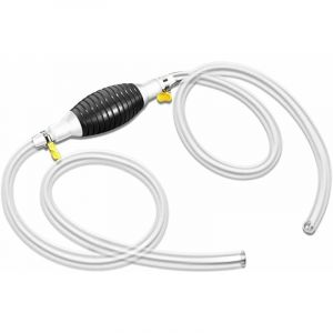 Tuyau de pompe à carburant 2 m, pompe de transfert de carburant manuelle avec 2 colliers de serrage pour essence, huile liquide, eau et aquariums, pompes à siphon de carburant - Neuf