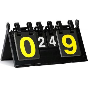 Sept-Tableau D'affichage, Tableau D'affichage De Sport À Rabat Portable, Affichage À 4 Chiffres, Tableau De Score, Tableau De Score, Tableau D'affichage Portable Pour Basket-Ball, Badminton, Volley-B - Neuf