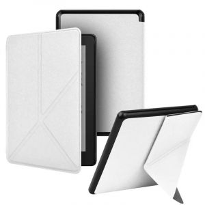 &Eacute;tui En Cuir Pour Amazon Kindle Paperwhite 12e G&eacute;n&eacute;ration 7 Pouces 2024,Housse De Support Intelligente Pour Tablette Sa568b Sa569p 7 Pouces Ereader Funda.White.For Kindle 12th Gen - Neuf