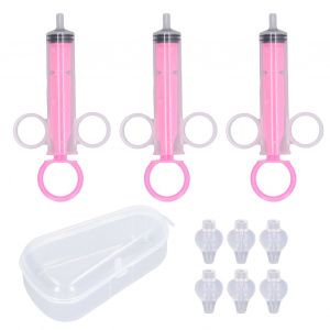 Lot De 3 Irrigateurs Nasaux Pour Bebe, Nettoyeur De Nez Professionnel Et Portable, Aspirateur Nasal Manuel Pour Nouveau-Nes, 12 Ml, Rose - Neuf