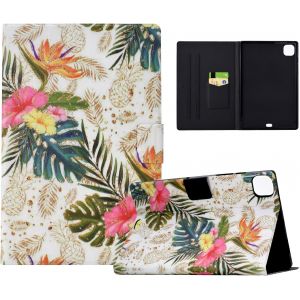 Tablette Coque Compatible Avec Ipad Air 11 (2024)/Ipad Pro 11 11""/Ipad Air 4th/5th Gen (2020/2022 10.9"" Housse Pu Cuir Cover Etui Avec Support Portefeuille Coque,Ananas Doré[Coq9128934] - Neuf