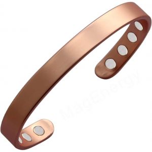 Eryi-Copper Bracelet For Men And Women 99.9% Pure Copper Bangle 6.8' Adjustable With 8 Magnets - Neuf