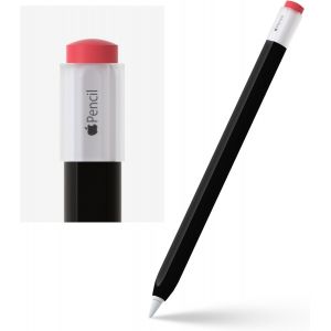 ERYI-Coque En Silicone Compatible Avec Apple Pencil 2Ème Génération, Étui De Protection Avec Capuchon Et Accessoires Compatible Avec Ipad Pro 11 12,9"", Noir - Neuf