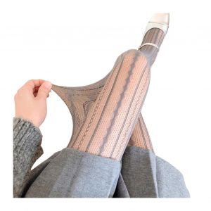 Femmes Collants Évider Patchwork Résille Ultra-Mince Transparent Haute Élasticité Antidérapant Couleur Unie Trajet Rencontres Fête Mini Jupe Assortie Bonneterie-Gris Foncé - Neuf