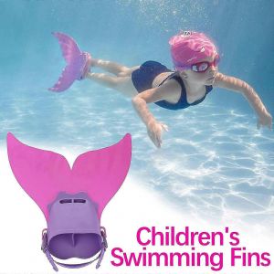 Palmes De Natation Pour Enfants, Monopalmes Pour Garcons Et Filles, Pour La Natation Et La Plongee. - Neuf