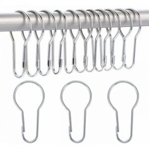 40 anneaux de rideau de douche, crochets de suspension pour trier et organiser - Neuf