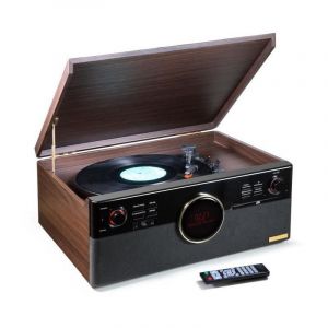 TOURNE-DISQUE TECHNAXX DAB BLUETOOTH RECORD-PLAYER TX-137 - PHONO, CASSETTE, CD, USB, AUX&iquest;IN, FM/DAB+ RADIO - Neuf