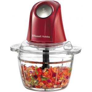 Ulteronixshop-Mini Hachoir &Eacute;lectrique Bol En Verre Avec Couvercle Blender Desire Rouge (500 Ml, Mixeur Polyvalent: Fruits, L&eacute;gumes, Viande, Pur&eacute;e, Compact, Lames En Acier Inoxydable, 350 W) 27132-56 - Neuf