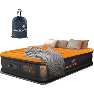 Ulteronixshop-Luxchioce Lit Gonflable &eacute;lectriques 2 Personnes Matelas Gonflable avec Pompe &eacute;lectrique int&eacute;gr&eacute;e Matelas Gonflable pour lit d'invit&eacute; Haut de Gamme pour Le Camping ou la Maison - Neuf