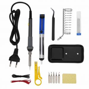 XYONG Kit de 15 fers a souder electriques a temperature reglable 60 W (gris) Prise UE 220 V - Neuf