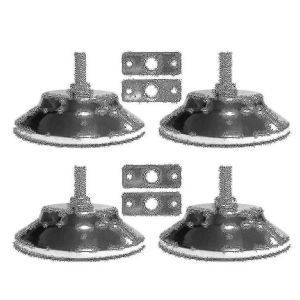 4 Pcs Billard/Billard Table Pieds Niveleurs 5 Pouces Métal Jeu Table Pieds Niveleurs Lourd Frais De Nivellement - Neuf