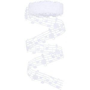 Ruban Note De Musique, 9m Garniture De Ruban Decoration Gateau Musique 30mm Chemin De Table Musique Pour V&ecirc;tement, Scrapbooking, D&eacute;cor De F&ecirc;te Musicale, Emballage Cadeau - Neuf