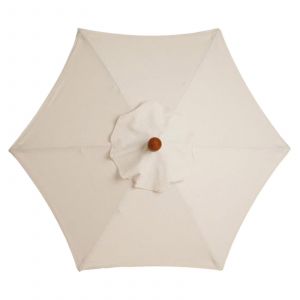 Toile De Rechange Pour Parasol 3 M &Agrave; 6 Baleines, Protection Solaire Anti-Uv - Neuf