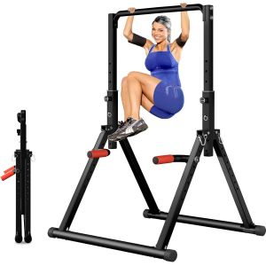 Asfasfq-Chaise Romaine Power Tower Barre De Tractions Pliable Musculation Pour L'entraînement À La Maison, Chaise Romaine Musculation, Structure Triangulaire, Se Plie Facilement¿300kg - Neuf
