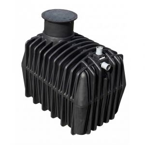 Cuve de stockage d'eau enterr&eacute;e horizontale 3000l - Neuf