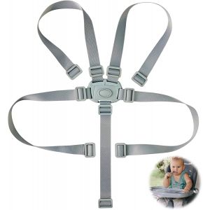 Harnais 5 Points Pour Poussette, Harnais Chaise Haute, Ceinture De S&eacute;curit&eacute; B&eacute;b&eacute; Harnais, Sangles De S&eacute;curit&eacute; Ceinture De S&eacute;curit&eacute;, Adaptable Sur Chaise Haute, Poussette - Neuf