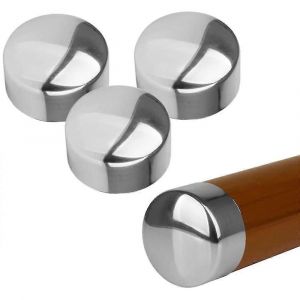 2 paires d'embouts de main courante pour garde-corps de 45 mm Couvercle d'extrémité d'accoudoir Pour couvercle d'extrémité d'accoudoir - Neuf