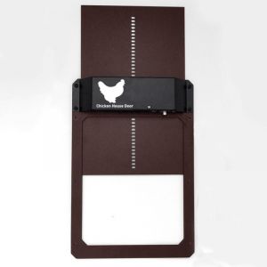 Porte De Poulailler Automatique Marron, Porte De Poulailler Automatique Photosensible - Neuf