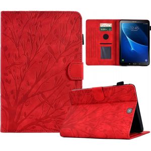 Coque Pour Samsung Galaxy Tab S2 9.7"" Sm-T810 /T815 /T815 /T819, Housse &Eacute;tui &Agrave; Rabat Et Portefeuille Case Avec Fonction Support, Coque De Protection Pour Samsung Tab S2 - Rouge[Coq9123631] - Neuf