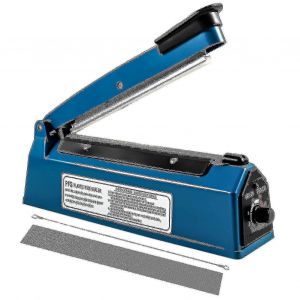 Scelleuse Thermique 200 Mm, Scelleuse &Agrave; Impulsion Pour Sacs Plastiques, Machine D'emballage Sous Vide Bleue Pour Aliments (2025) - Neuf