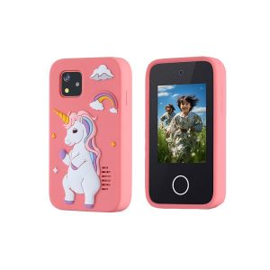 Jouet smartphone pour enfants avec &eacute;cran tactile et double cam&eacute;ra - Rose - Neuf